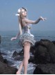 Siren Call Series Kawaii Fashion Seaside Vacation Mermaid Princess Strap Polarized Bra Suspender Dress