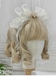 Dreamy Sweet Lolita Lace Mesh Ocean Mermaid Princess Gorgeous Pearl Jellyfish Mesh Headband