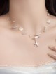 Ocean Style Dreamy Sweet Kawaii Fashion Mermaid Princess Pearl Shell Starfish Necklace