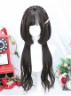 Dark Brown Sweet Lolita Cute Bangs Japanese Style Princess Cut Jellyfish Head Wig