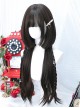 Dark Brown Sweet Lolita Cute Bangs Japanese Style Princess Cut Jellyfish Head Wig