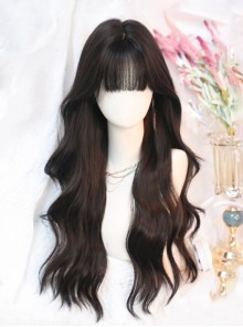 Daily Versatile Commuting Japanese Bangs Classic Lolita Two-Dimensional Long Curly Hair Wig
