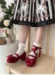 Sissi Series Sweet Lolita Round Toe Grace Ballet Style Satin Bowknot Ribbon Mary Jane Shoes