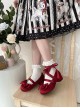Sissi Series Sweet Lolita Round Toe Grace Ballet Style Satin Bowknot Ribbon Mary Jane Shoes