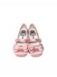 Sissi Series Sweet Lolita Round Toe Grace Ballet Style Satin Bowknot Ribbon Mary Jane Shoes