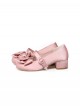 Sissi Series Sweet Lolita Round Toe Grace Ballet Style Satin Bowknot Ribbon Mary Jane Shoes