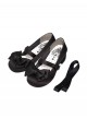 Sissi Series Sweet Lolita Round Toe Grace Ballet Style Satin Bowknot Ribbon Mary Jane Shoes