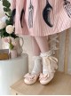 Sissi Series Sweet Lolita Round Toe Grace Ballet Style Satin Bowknot Ribbon Mary Jane Shoes