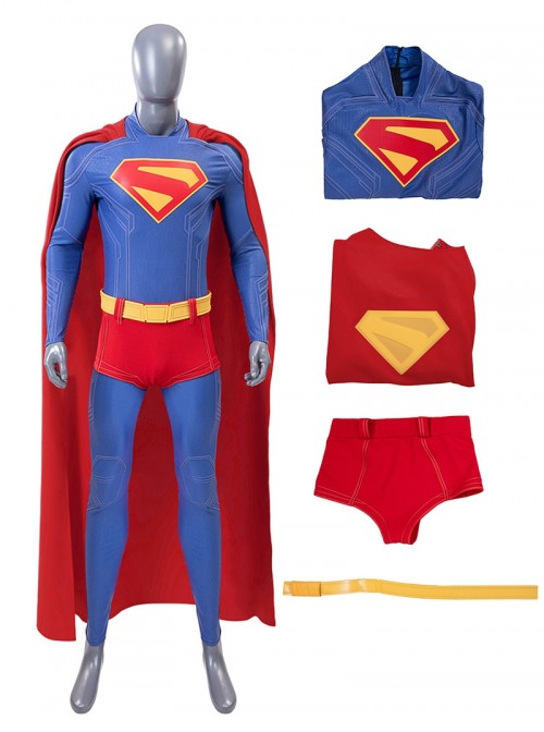 Superman Legacy Halloween Cosplay Superman High End Version Costume Set Without Shoes