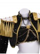 Animated Movie KPop Demon Hunters Halloween Cosplay Mira Golden Black Performance Outfit Costume Set Without Shoes
