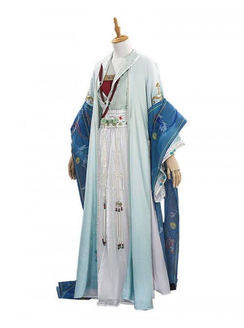 Game Where Winds Meet Halloween Cosplay Cao Jing Guanyin Costume Set