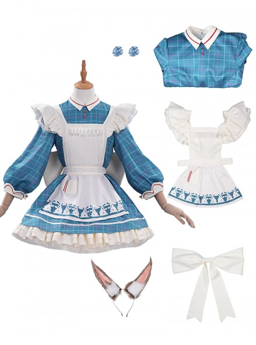 Game Arknights Halloween Cosplay Amiya White Rabbit Echoes Of Sweet Dreams Costume Set
