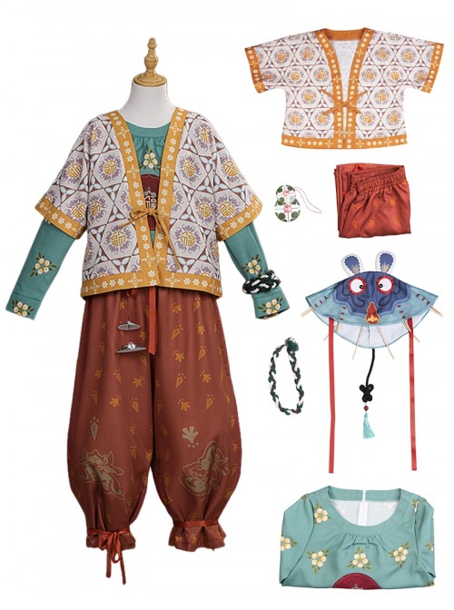 Game Where Winds Meet Halloween Cosplay Xiaofu Costume Set