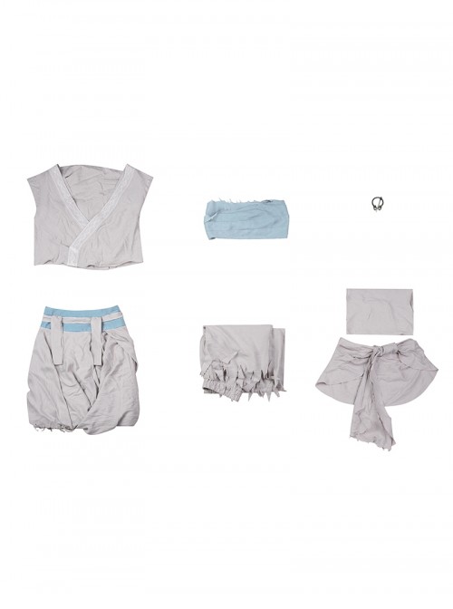 Game Where Winds Meet Halloween Cosplay Bai Qianye Costume Set