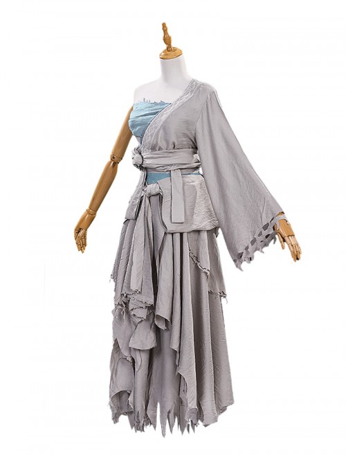 Game Where Winds Meet Halloween Cosplay Bai Qianye Costume Set