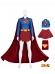 Movie Superman Legacy Halloween Cosplay Supergirl Bodysuit Costume Set Without Shoes And Coat