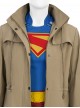 Movie Superman Legacy Halloween Cosplay Supergirl Costume Coat