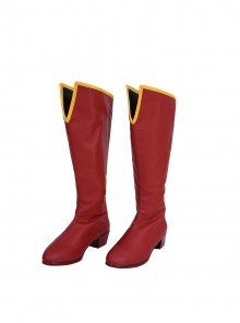 Movie Superman Legacy Halloween Cosplay Supergirl Accessories Red Boots