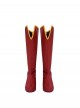Movie Superman Legacy Halloween Cosplay Supergirl Accessories Red Boots