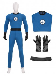 The Fantastic Four First Steps Halloween Cosplay The Fantastic Four Classic Battle Suit Costume Set Without Shoes