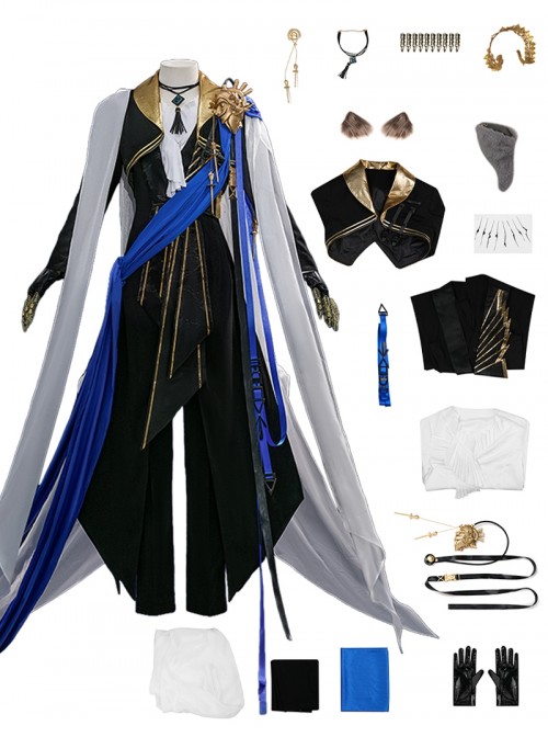 Game Arknights Halloween Cosplay Tragodia Costume Set