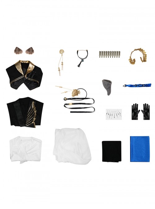 Game Arknights Halloween Cosplay Tragodia Costume Set