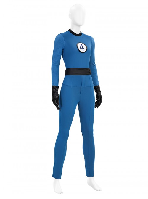 The Fantastic Four First Steps Halloween Cosplay Invisible Woman Classic Battle Outfit Costume Set Without Shoes