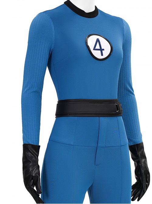 The Fantastic Four First Steps Halloween Cosplay Invisible Woman Classic Battle Outfit Costume Set Without Shoes