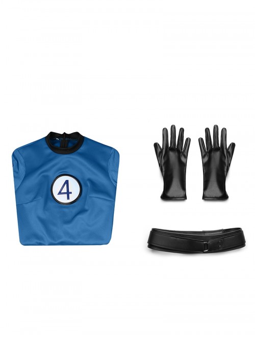 The Fantastic Four First Steps Halloween Cosplay Invisible Woman Classic Battle Outfit Costume Set Without Shoes