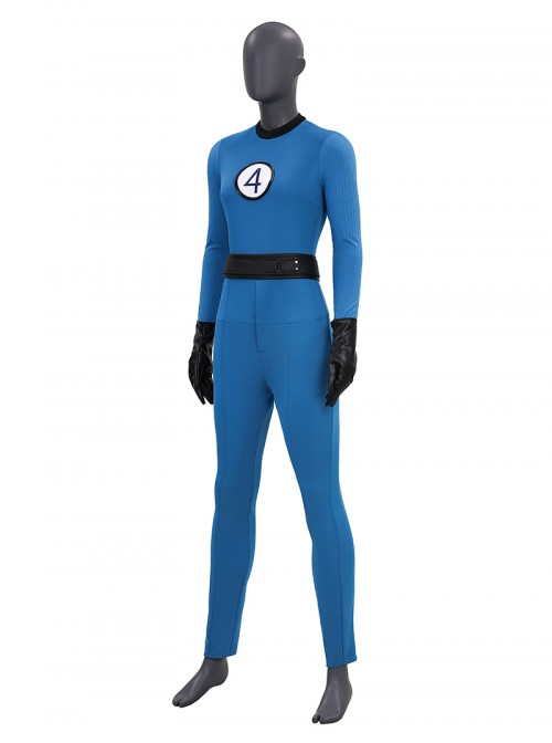 The Fantastic Four First Steps Halloween Cosplay Invisible Woman Classic Battle Outfit Costume Set Without Shoes
