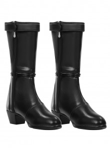 The Fantastic Four First Steps Halloween Cosplay Invisible Woman Accessories Black High Heel Boots