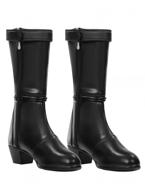 The Fantastic Four First Steps Halloween Cosplay Invisible Woman Accessories Black High Heel Boots