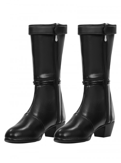 The Fantastic Four First Steps Halloween Cosplay Invisible Woman Accessories Black High Heel Boots