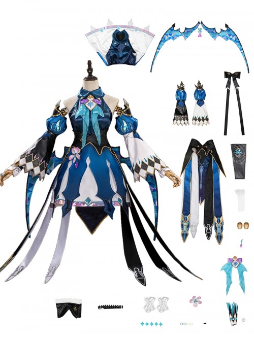 Game Honkai Star Rail Halloween Cosplay Cerydra Costume Set