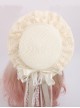 Elegant Pastoral Style White Cute Exquisite Lace Bowknot Ribbon Forest Style Sweet Lolita Straw Hat