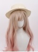 Elegant Pastoral Style White Cute Exquisite Lace Bowknot Ribbon Forest Style Sweet Lolita Straw Hat