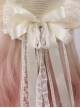 Elegant Pastoral Style White Cute Exquisite Lace Bowknot Ribbon Forest Style Sweet Lolita Straw Hat