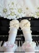 Fudie Girls Series Comfortable Low Heel Round Toe Three Layer Bowknot Decoration Heart Shaped Metal Buckle Sweet Lolita Mary Jane Shoes