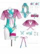 Game Marvel Rivals Halloween Cosplay Psylocke Swimsuit Costume Set