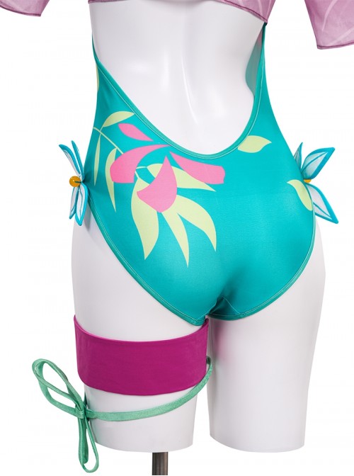 Game Marvel Rivals Halloween Cosplay Psylocke Swimsuit Costume Set