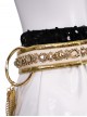 Animated Movie KPop Demon Hunters Halloween Cosplay Zoey Golden Black Performance Outfit Costume Set Without Shoes