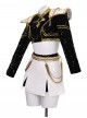 Animated Movie KPop Demon Hunters Halloween Cosplay Zoey Golden Black Performance Outfit Costume Set Without Shoes