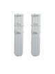 Cute Basic Daily Vertical Striped  Diamond Bowknot Silver Lace Sweet Lolita Calf Socks