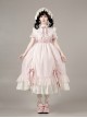 Glass Flower House Series Sweet Lolita Exquisite Versatile Detachable Bowknot Brooch Two Bowknots Ribbon Skirt Decoration Pearl Buckle Belt