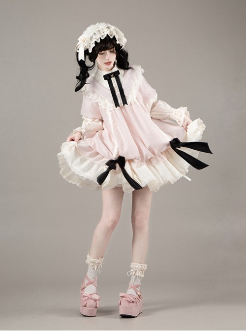 Glass Flower House Series Sweet Lolita Exquisite Versatile Detachable Bowknot Brooch Two Bowknots Ribbon Skirt Decoration Pearl Buckle Belt
