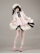 Glass Flower House Series Sweet Lolita Exquisite Versatile Detachable Bowknot Brooch Two Bowknots Ribbon Skirt Decoration Pearl Buckle Belt