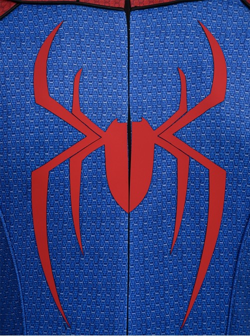 Movie Spider Man Brand New Day Halloween Cosplay Spider Man Battle Garment Printed Version Costume Set Without Shoes