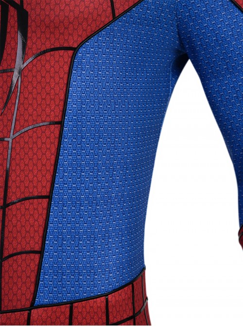 Movie Spider Man Brand New Day Halloween Cosplay Spider Man Battle Garment Printed Version Costume Set Without Shoes