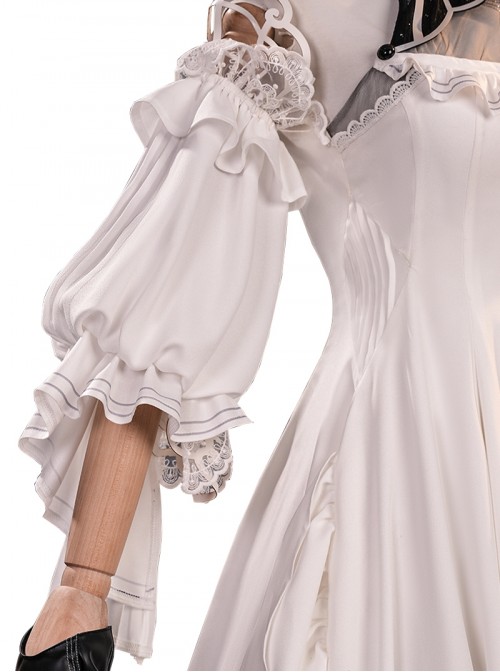 Game Wuthering Waves Halloween Cosplay Phrolova White Dress Costume Full Set