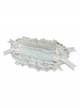 Glass Flower House Series Apricot Exquisite Versatile Layered Lace Trim Bowknot Decoration Classic Lolita Headband